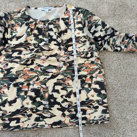 Evereve Hazel Puff Sleeve Flowy Blouse Women’s Small Career Office - Picture 12 of 12